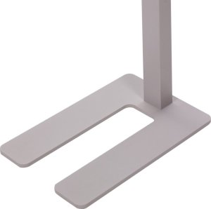 Lampa podłogowa Beliani Lampa podłogowa LED metalowa srebrna TAURUS 8