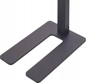 Lampa podłogowa Beliani Lampa podłogowa LED metalowa czarna TAURUS 7