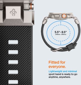 Spigen DURAPRO ARMOR APPLE WATCH 4 / 5 / 6 / 7 / 8 / 9 / SE / ULTRA 1 / 2 (42 / 44 / 45 / 49 MM) BLACK 9