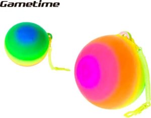 Hipo Piłka tęczowa na sprężynce 21cm 720547 44221 2