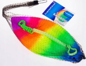 Hipo Piłka tęczowa na sprężynce 21cm 720547 44221 5
