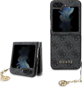 Guess Etui Guess GUHCZF5GF4GGR Samsung Galaxy Z Flip 5 hardcase 4G Charms Collection szary 1