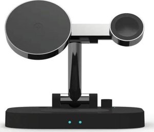 Awei Ładowarka indukcyjna AWEI W22 15W Fast Charging 4w1 czarny/black 9