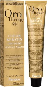 Fanola Fanola Oro Therapy - farba do włosów bez amoniaku, pełna paleta kolorów - 7,4 | Miedziany Blond 7