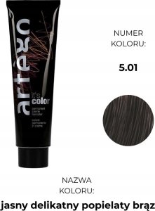 Artego It's color 150ml farba w kremie z szeroka paleta odcieni - 5.01 - 5NA jasny delikatny popielaty braz 3