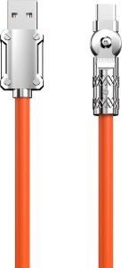 Kabel USB Dudao USB-A - USB-C 1 m Pomarańczowy (DDA290) 1