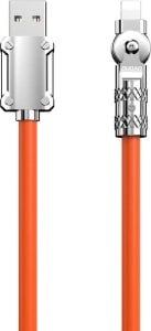 Kabel USB Dudao Kabel kątowy Dudao L24AL USB-A / Lightning 30W, 1 m pomarańczowy 1