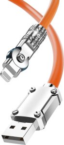 Kabel USB Dudao Lightning - USB-A 1 m Pomarańczowy (DDA289) 2