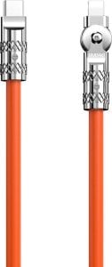 Kabel USB Dudao Kabel kątowy Dudao L24CL USB-C / Lightning 30W, 1m pomarańczowy 1