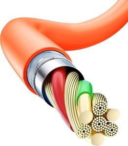 Kabel USB Dudao Lightning - USB-C 1 m Pomarańczowy (DDA287) 7