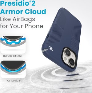 Speck Speck Presidio2 Grip - Etui iPhone 15 / iPhone 14 / iPhone 13 (Coastal Blue / Dustgrey / White) 4