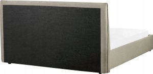 Beliani Łóżko z pojemnikiem welurowe 160 x 200 cm beżowoszare LAVAUR 8