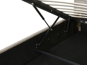 Beliani Łóżko z pojemnikiem welurowe 160 x 200 cm beżowoszare LAVAUR 9