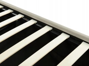 Beliani Łóżko z pojemnikiem welurowe 160 x 200 cm beżowoszare LAVAUR 10