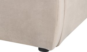 Beliani Łóżko z pojemnikiem welurowe 160 x 200 cm beżowe BAJONNA 13