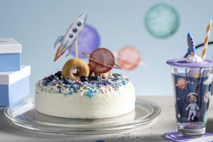 Leonardo Szklanka z pokrywą i spodkiem 300ml kosmos BAMBINI AVVENTURA - 3