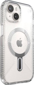 Speck Speck Presidio Perfect-Clear Grip ClickLock & MagSafe - Etui iPhone 15 / iPhone 14 / iPhone 13 (Clear / Chrome Finish / Serene Silver) 1