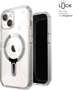 Speck Speck Presidio Perfect-Clear Grip ClickLock & MagSafe - Etui iPhone 15 / iPhone 14 / iPhone 13 (Clear / Chrome Finish / Serene Silver) 2