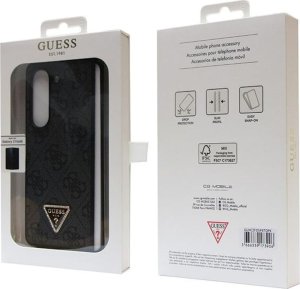 Guess GUHCZFD5P4TDPK F946 Z Fold5 czarny/black hardcase Leather 4G Diamond Triangle 7