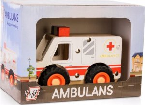 Daffi Drewniane auto z oponami Ambulans D-136 41363 1