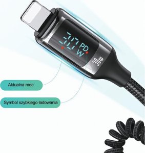 Ładowarka Usams Ładowarka samochodowa USAMS US-CC193 1xUSB-A 18W+1xUSB-C 30W + kabel Ligtning 30W PD+QC Fast Charge czarny/black 6