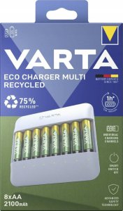 Ładowarka Varta Eco* Charger Multi Recycled + 8 x 2100 mAh AA 57682 101 121 2
