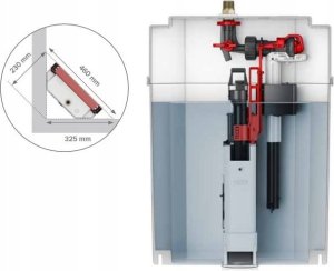 Stelaż Tece TECEbase - Stelaż WC ze spłuczką Base 320,wysokość montażowa 1120 mm 4