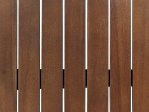 Beliani Stolik ogrodowy drewno akacjowe ciemne AMANTEA 5