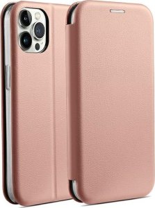 Beline Beline Etui Book Magnetic iPhone 15 Pro 6,1" różowo złoty/rose gold 1