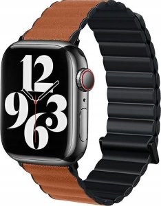 Beline Beline pasek Apple Watch Magnetic Pro 38/40/41mm czarno/brązowy black/brown box 1