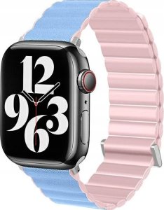 Beline Beline pasek Apple Watch Magnetic Pro 42/44/45/49mm różowo/błękitny  pink/sierra box 1