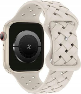 Beline Beline pasek Apple Watch Silicone Woven 38/40/41mm beżowy /starlight box 1