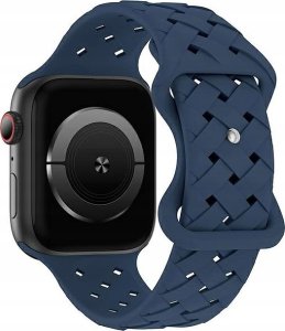 Beline Beline pasek Apple Watch Silicone Woven 42/44/45/49mm niebieski /deep blue box 1