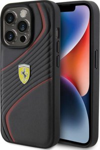 Ferrari Ferrari FEHCP15LPTWK iPhone 15 Pro 6.1" czarny/black hardcase Twist Metal Logo 1