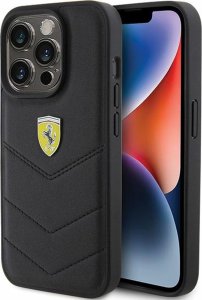 Ferrari Ferrari FEHCP15LRDUK iPhone 15 Pro 6.1" czarny/black hardcase Quilted Metal Logo 1