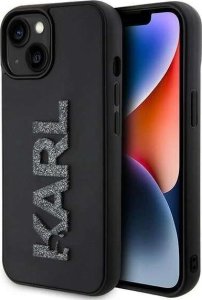 Karl Lagerfeld Karl Lagerfeld KLHCP15M3DMBKCK iPhone 15 Plus / 14 Plus 6.7" czarny/black hardcase 3D Rubber Glitter Logo 1