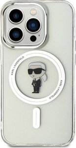 Karl Lagerfeld Karl Lagerfeld KLHMP15LHFCKNOT iPhone 15 Pro 6.1" transparent hardcase IML Ikonik MagSafe 3