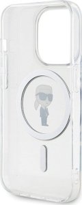Karl Lagerfeld Karl Lagerfeld KLHMP15LHFCKNOT iPhone 15 Pro 6.1" transparent hardcase IML Ikonik MagSafe 7