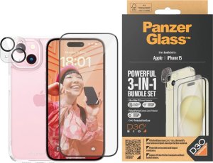 PanzerGlass iPhone 15 3-in-1 Pack 3