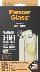 PanzerGlass iPhone 15 3-in-1 Pack 4