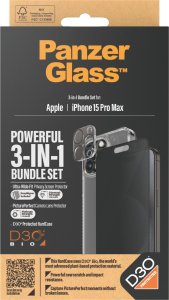 PanzerGlass PanzerGlass iPhone 15 Pro Max 3-in-1 Privacy Pack 12