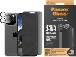 PanzerGlass PanzerGlass iPhone 15 Pro Max 3-in-1 Privacy Pack 8