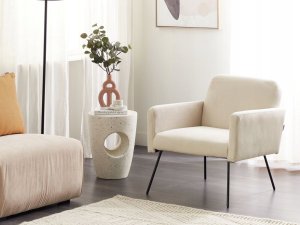 Beliani Fotel Kremowy NARKEN 6