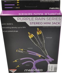 Kabel Melodika Jack 3.5mm - Jack 3.5mm 12m fioletowy (MELO-MDMJ120) 6