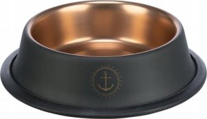 Trixie TX-24306 MISKA METAL NA GUMIE BE NORDIC   CZARNY/BRĄZ 0,9L/23cm 2