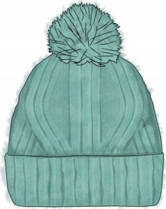 Buff Buff Nerla Knitted Hat Beanie 1323357221000 Zielone One size 5