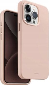 Uniq UNIQ etui Lino Hue iPhone 15 Pro 6.1" Magclick Charging różowy/blush pink 1