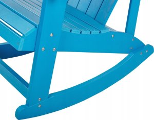 Beliani Krzesło ogrodowe MDF Niebieski ADIRONDACK 4
