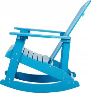 Beliani Krzesło ogrodowe MDF Niebieski ADIRONDACK 8