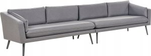 Beliani Sofa XXL dla 4 osób Tkanina Szary LORETELLO 10